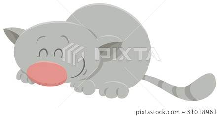 sleeping cat cartoon character 31018961