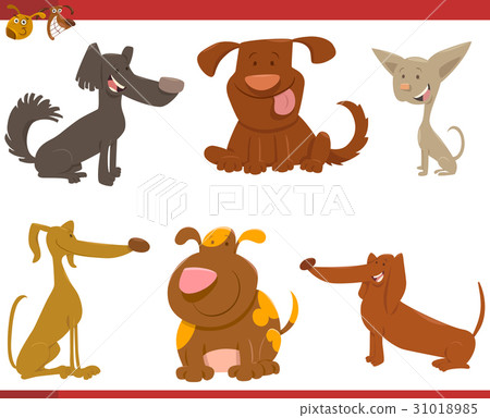 cute dogs cartoon characters 31018985