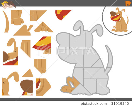 jigsaw puzzle game with dog 31019340