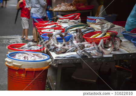 魚市場 ，水產，生鮮,魚市場、魚、新鮮な、Fish market, aquatic products 31022010