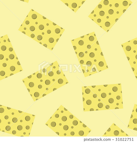 Tasty Cheese Seamless Pattern. Tasty Cheese Seamless Pattern. 31022751
