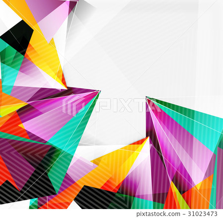 3d triangles and pyramids, abstract geometric 31023473
