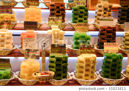 Collection of bars of hand made organic soap Collection of bars of hand made organic soap 31023811