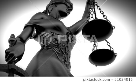 Themis with scale and sword 3d rendering Themis with scale and sword 3d rendering 31024015
