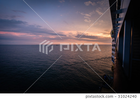 Straits of Malacca viewed from luxury liner 31024240