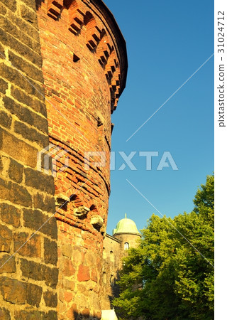 Detail of Vyborg Castle in sunset light 31024712