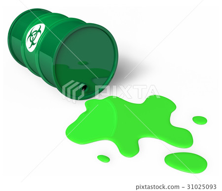 Spilled chemical barrel 31025093