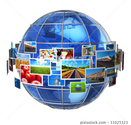 Telecommunication and media technologies concept 31025323