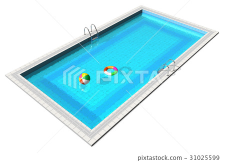 Blue swimming pool Blue swimming pool 31025599