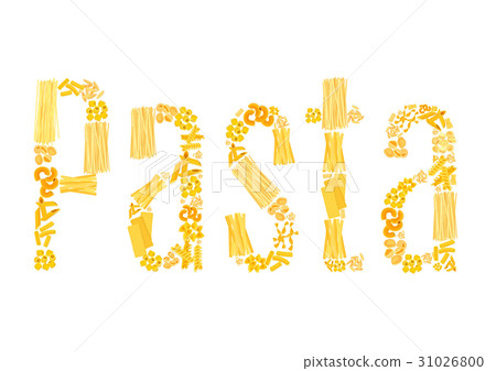 Vector text of pasta for Italian restaurant 31026800