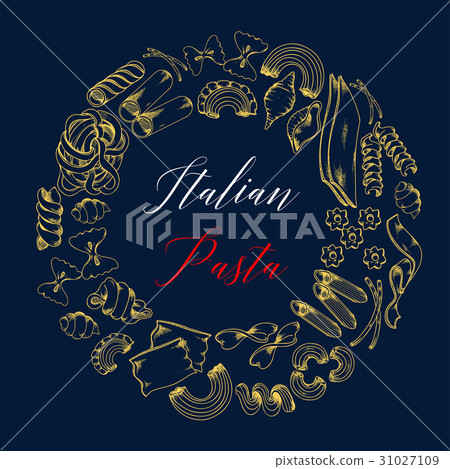 Vector poster for pasta or Italian cuisine menu 31027109