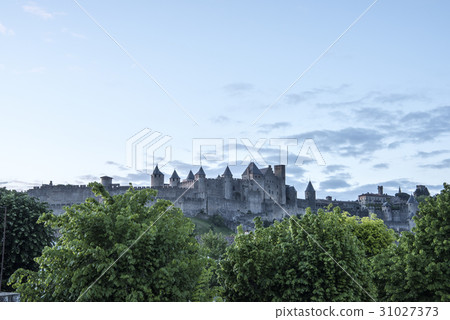 Historic fortified city city Carcassonne 31027373