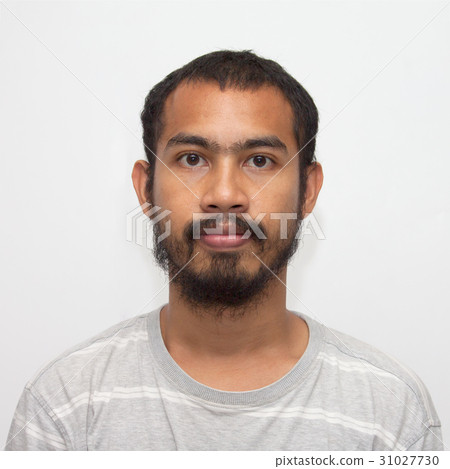 Portrait Of Asian Man With Shock Beard Stock Photo 31027730