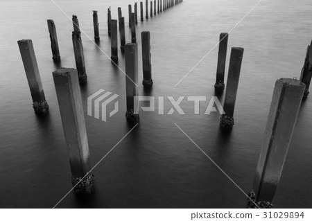 Black and White claim abandon sea port Black and White claim abandon sea port 31029894