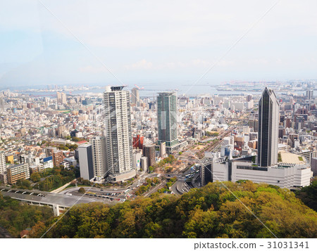 Top view of Kobe city from Nunobiki herb garden Top view of Kobe city from Nunobiki herb garden 31031341