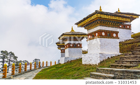 Dochula pass 108 chortens (Asian stupas), Bhutan Dochula pass 108 chortens (Asian stupas), Bhutan 31031453