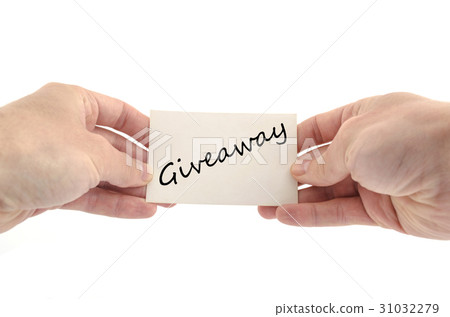 Giveaway text concept Giveaway text concept 31032279