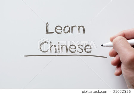 Learn chinese written on whiteboard Learn chinese written on whiteboard 31032536
