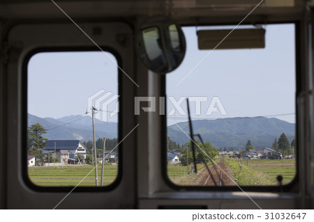秋田縣仙北市秋田內陸線的車窗 31032647