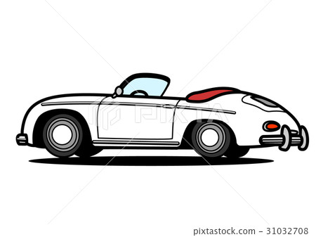 German Historic Open Sports Rear View White 31032708