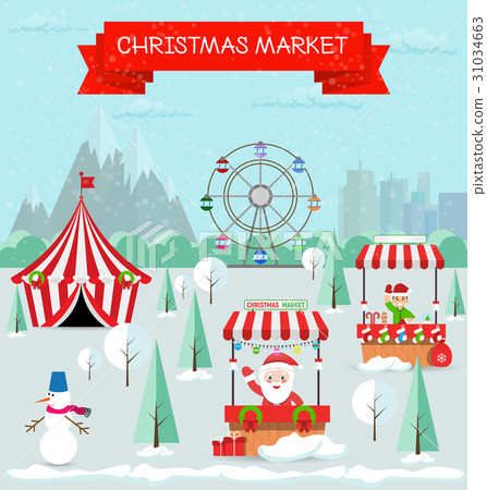 Invitation card Merry Christmas and happy new year Invitation card Merry Christmas and happy new year 31034663
