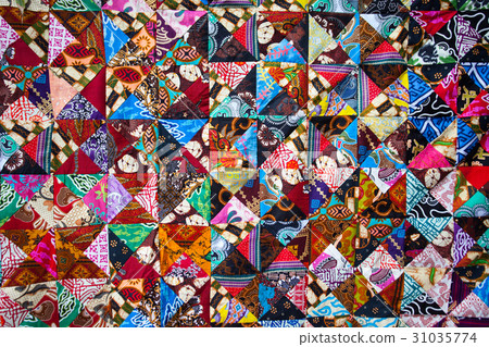 Quilt distinct color abstract patterns handmade 31035774