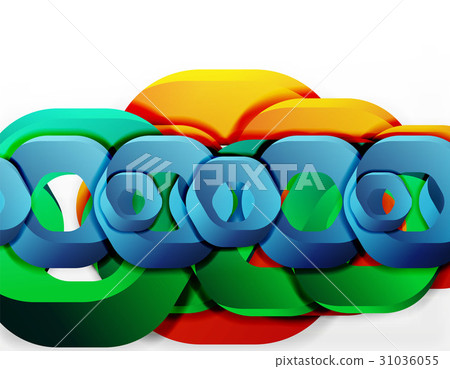Geometric abstract background, cut chain shapes or Geometric abstract background, cut chain shapes or 31036055