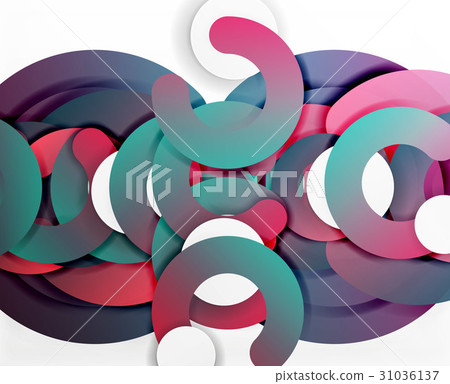 Circle geometric abstract background, colorful Circle geometric abstract background, colorful 31036137