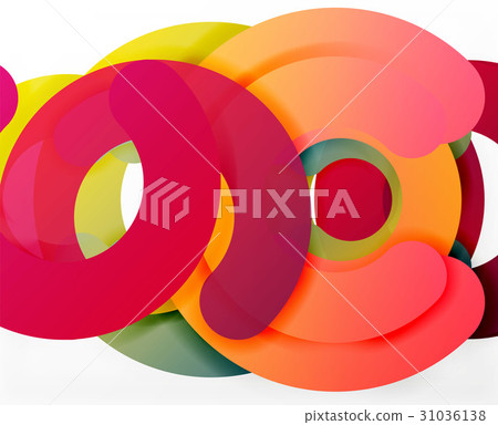Circle geometric abstract background, colorful Circle geometric abstract background, colorful 31036138