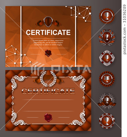 Elegant template of certificate, diploma 31036289