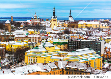 Winter scenery of Tallinn, Estonia Winter scenery of Tallinn, Estonia 31036464