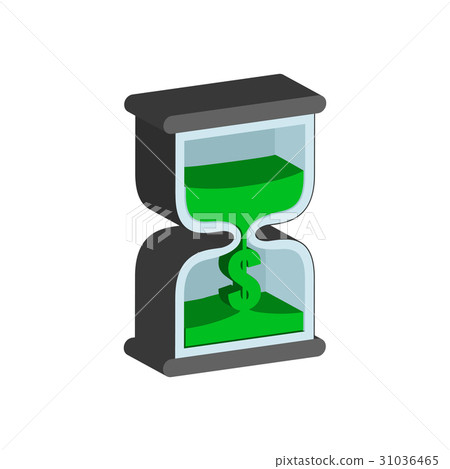 Sandclock, Time is money concept symbol. Sandclock, Time is money concept symbol. 31036465
