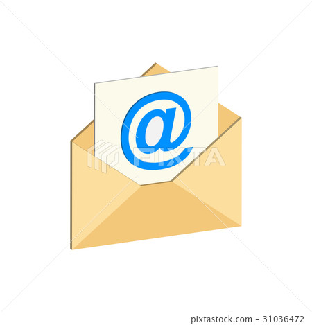 E-mail symbol. Flat Isometric Icon or Logo.  31036472