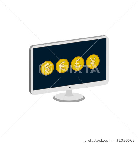 Display with Currency Signs, Forex 31036563