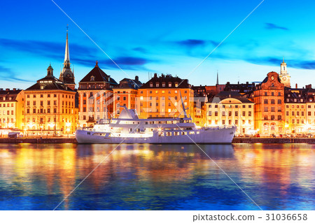 Evening scenery of Stockholm, Sweden 31036658