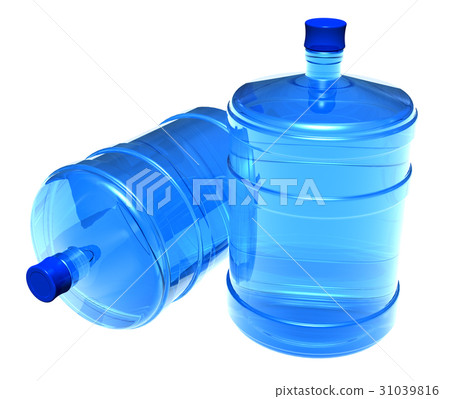 Set of big bottles of water 31039816