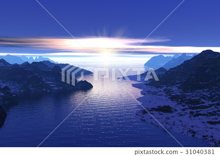 Morning in the fjords in Norway 31040381