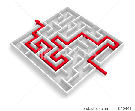 Path across labyrinth 31040441