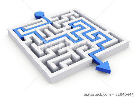 Path across labyrinth Path across labyrinth 31040444