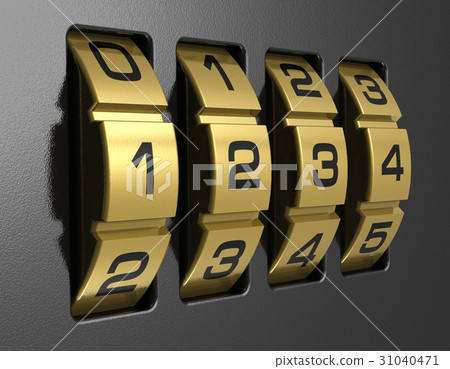 4-digit combination lock 31040471