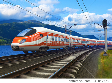High speed train 31042639