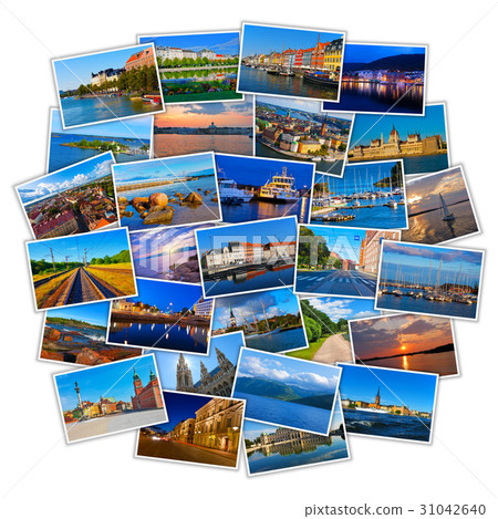 Set of colorful travel photos 31042640