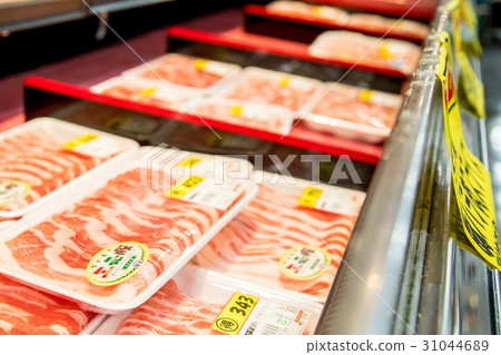 Butcher Meat Sales Meat Meat Supermarket Department Store Butcher Meat Sales Meat Meat Supermarket Department Store 31044689