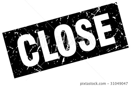 square grunge black close stamp - Stock Illustration [31049047] - PIXTA