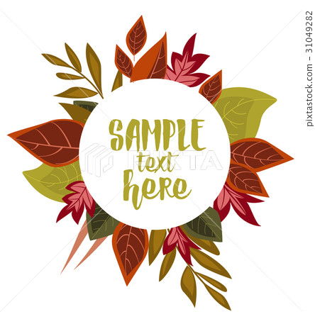 Autumn leaves decoration Autumn leaves decoration 31049282