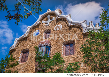 building in Park Guell Barcelona Spain 31049479