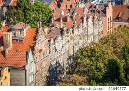 Old Town in Gdansk, aerial view from cathedral Old Town in Gdansk, aerial view from cathedral 31049577