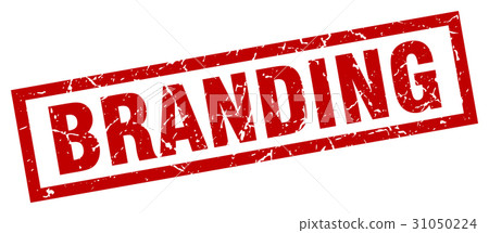 square grunge red branding stamp square grunge red branding stamp 31050224