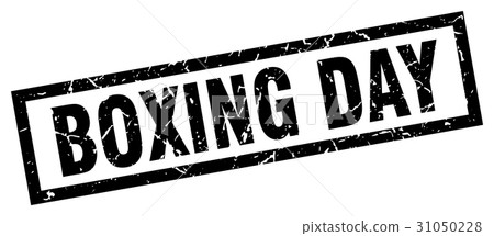 square grunge black boxing day stamp 31050228