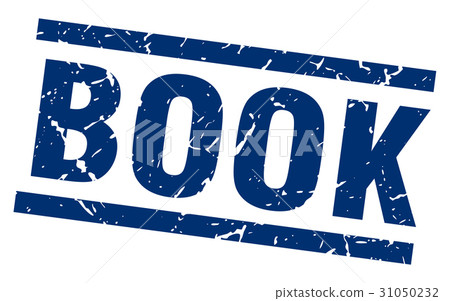 square grunge blue book stamp square grunge blue book stamp 31050232